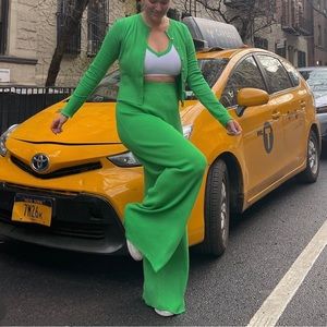 ASOS Green Cardigan Sweater